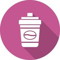 Disposable coffee cup Vector Icon