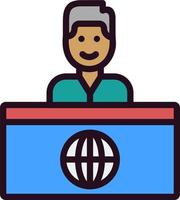 News Anchor Vector Icon