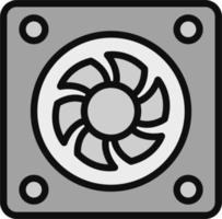 icono de vector de ventilador de refrigeración