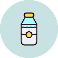 icono de vector de botella de leche