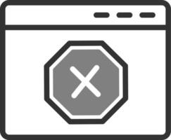 Ad Blocker Vector Icon