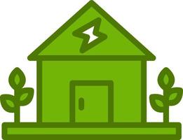 Eco Home Vector Icon