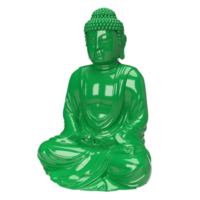 The jade buddha for religious concept 3d rendering png