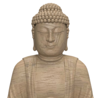 a de madeira Buda para religioso conceito 3d Renderização png