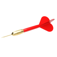 The red darts for business or challenge concept 3d rendering png