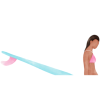 surfare flicka surfing bikini illustration png