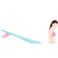 tablista niña surf bikini ilustración png