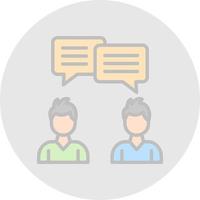 Conversation Vector Icon Design