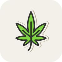 diseño de icono de vector de cannabis