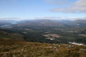 A view of the Scottish Countryside from the top of the Nevis Range photo