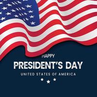 President Day Background Design Suitable for Banner, Poster, Greeting Card. Vector Illustration.