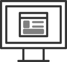 Pc Webpage Vector Icon