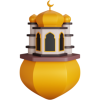 3d Rendern golden Moschee isoliert png