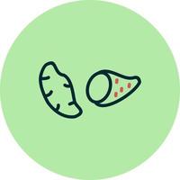 Sweet Potato Vector Icon