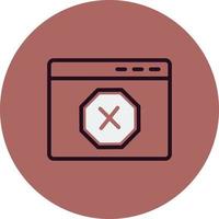 Ad Blocker Vector Icon