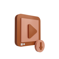 3D Video Saving Icon png