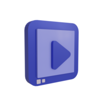 3d vídeo icono png