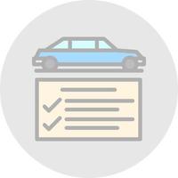 Car Check Vector Icon Design