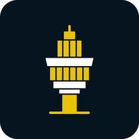 Control Tower Vector Icon Design