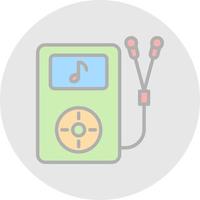 diseño de icono de vector de mp3