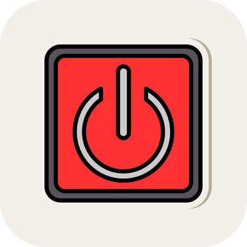 Power Button Vector Icon Design