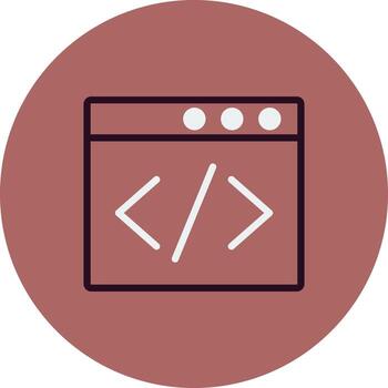 Browser Coding Vector Icon