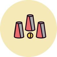 Cups Game Vector Icon