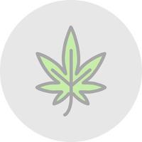 diseño de icono de vector de cannabis
