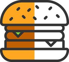 Burger Vector Icon Design