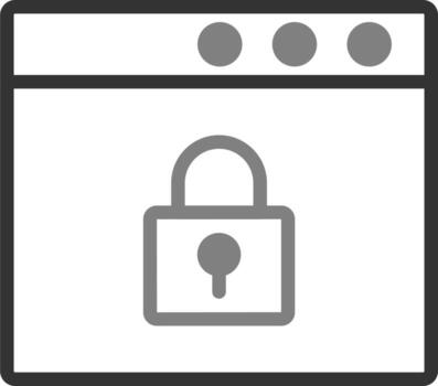 Browser Security Vector Icon