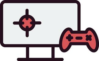 jugando icono de vector de videojuego