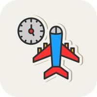 Flight Timings Vector Icon Design