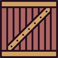 Wooden Box Vector Icon