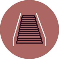 icono de vector de escalera mecánica