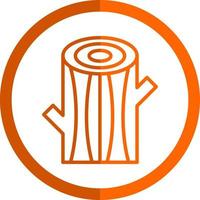 Log Vector Icon Design