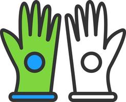 guantes, vector, icono, diseño vector