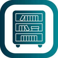 Book Shelf Vector Icon Design