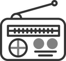 icono de vector de radio