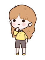 Cute Cartoon Girl Character png