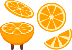 personaje de dibujos animados naranja png