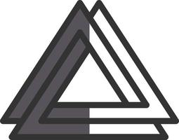 diseño de icono de vector de valknut