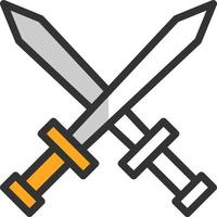 Swords Vector Icon Design