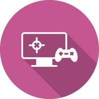 jugando icono de vector de videojuego