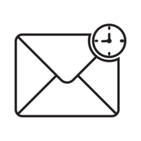 email and mail icon black png