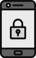 Mobile Security Vector Icon