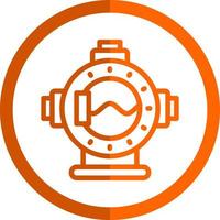 Diving Helmet Vector Icon Design