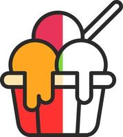 diseño de icono de vector de helado