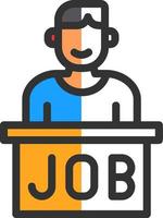 Job Vector Icon Design