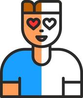 Fall In Love Vector Icon Design