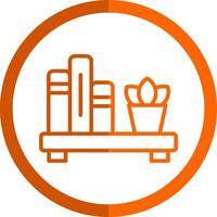 Book Shelf Vector Icon Design